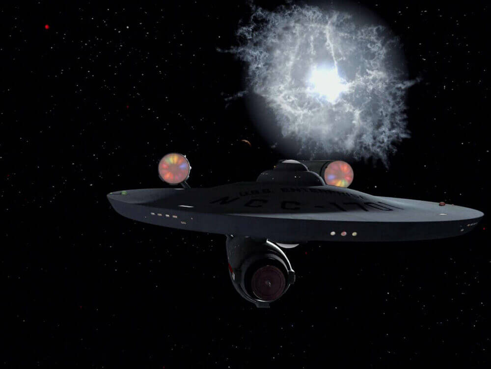 Starship Enterprise from Star Trek: The Original Series. 