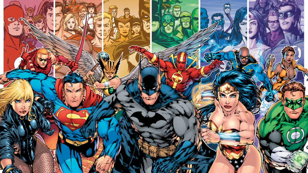 DC Comics superheroes. 