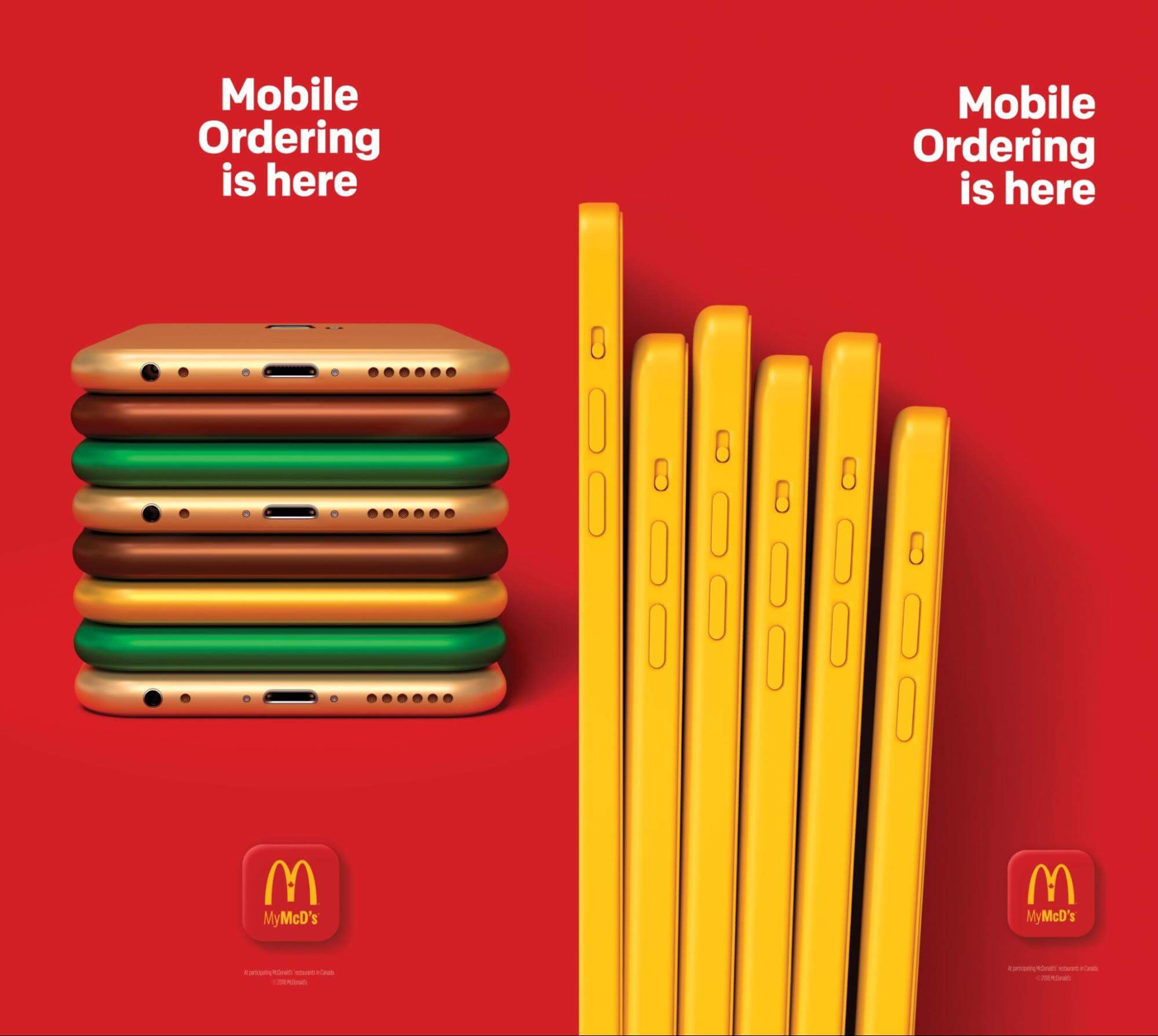 McDonald's ad for mobile ordering. 