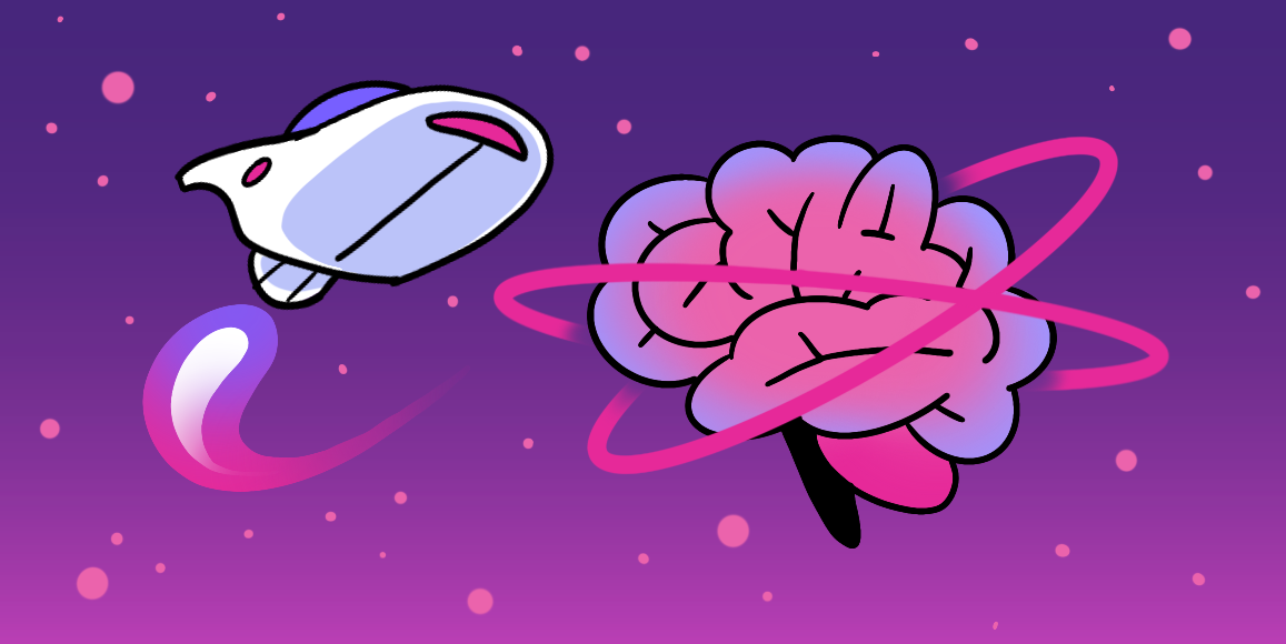 Space ship by brain