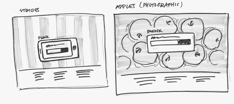 wireframe iterations